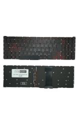 Acer ile Uyumlu Nitro 5 AN515-55 NH.Q7PEY.001 Işıklı Klavye Siyah TR ( Kırmızı Aydınlatma Versiyon )