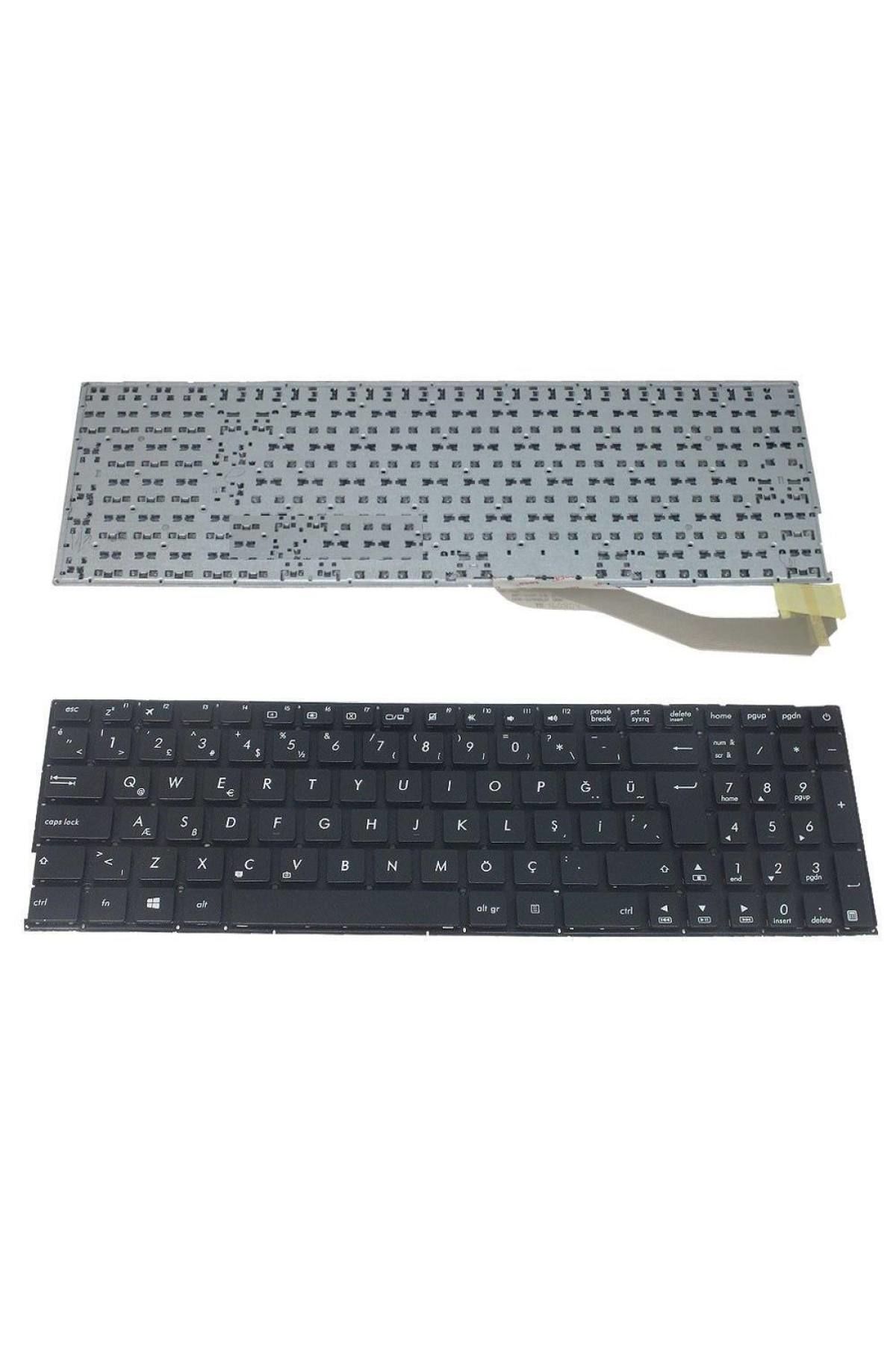 Asus ile Uyumlu VivoBook 15 X540UA-DM, 15 X540UA-DM1530 Notebook Klavye Siyah TR