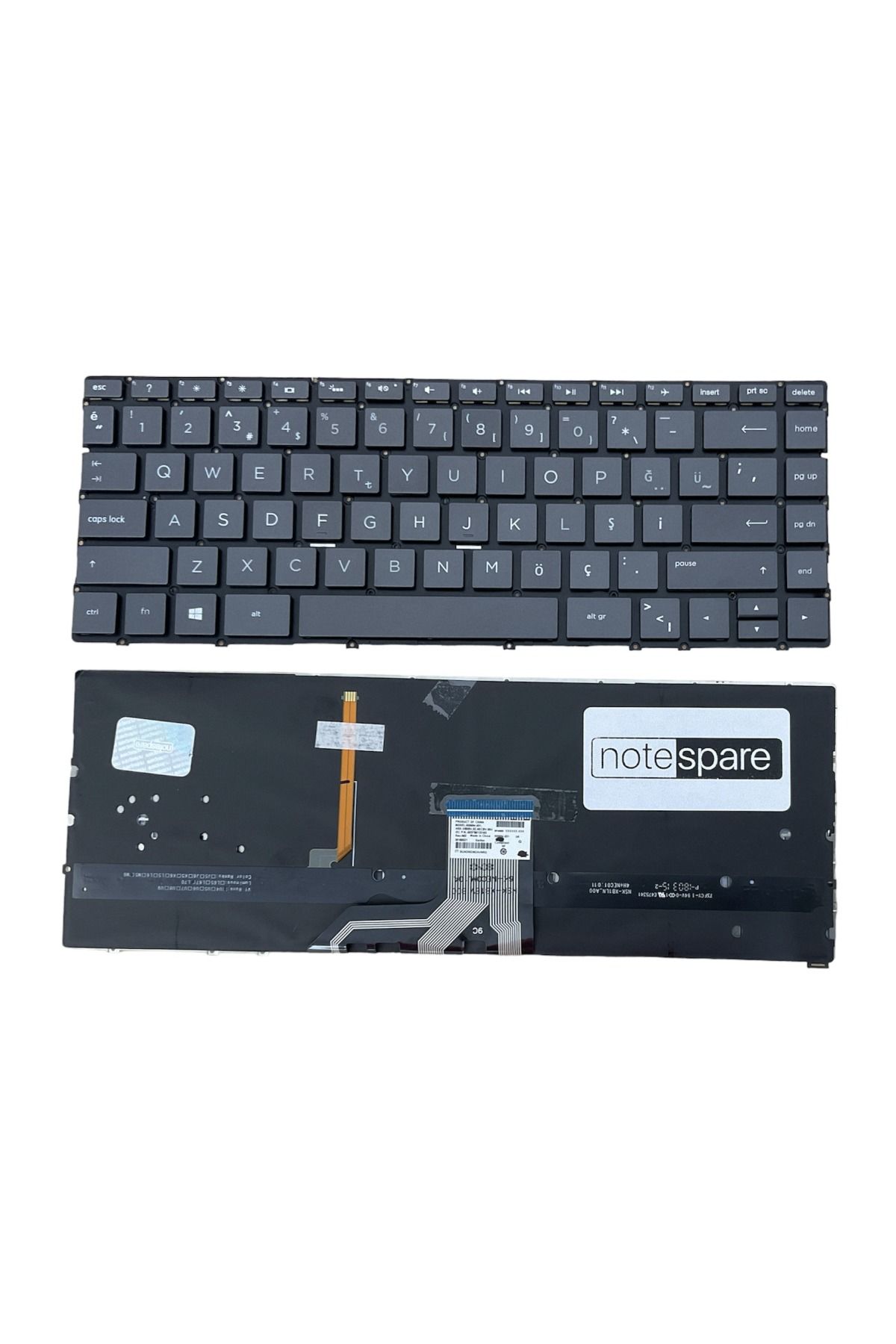 Hp ile Uyumlu Envy 13-ad000, 13-ad100, 13-ah1000 Notebook Klavye Işıklı Siyah TR
