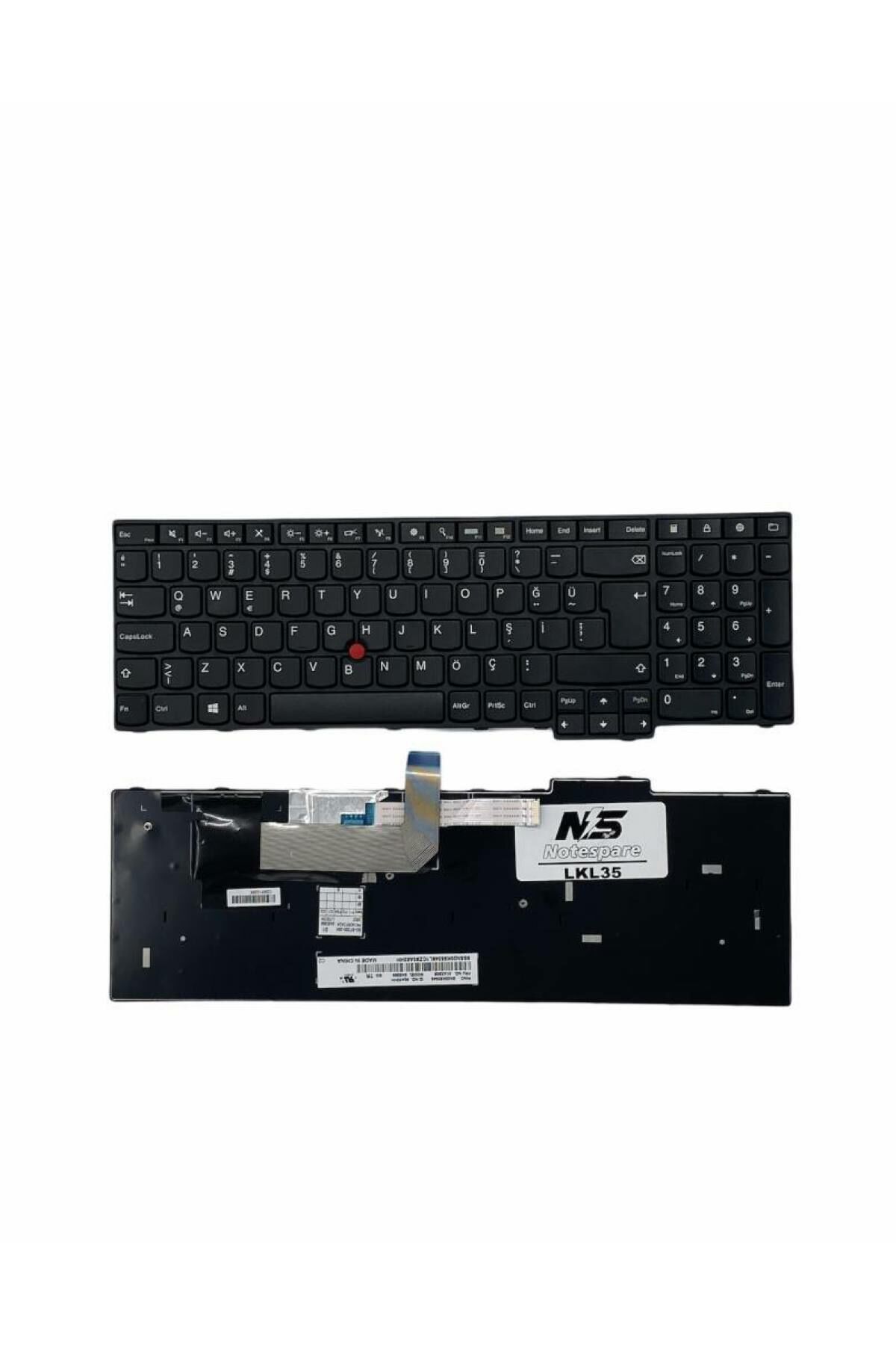 Lenovo ile Uyumlu 01AX148, 01AX188, 01AX120, 01AX150, 01AX190, LIN2-TR Notebook Klavye Siyah TR