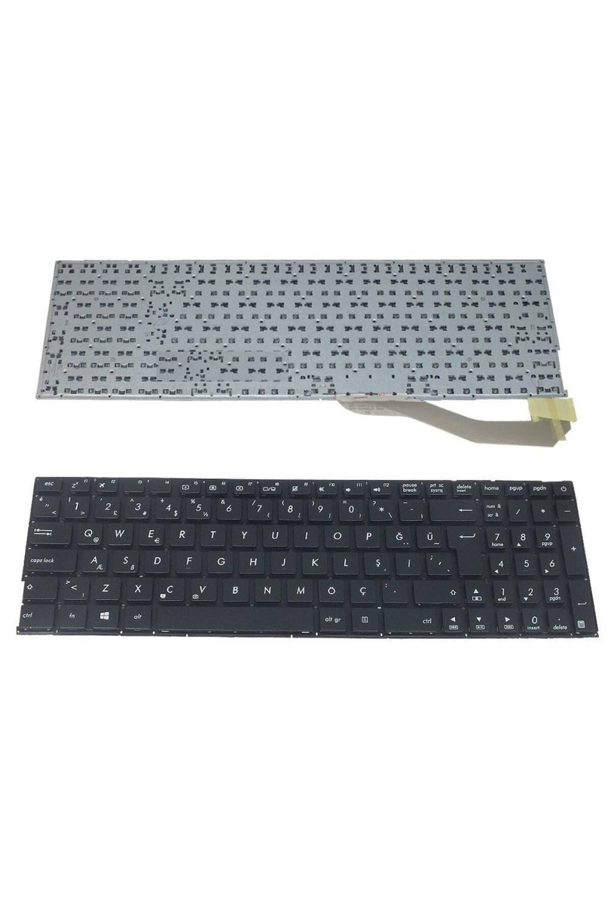 Asus ile Uyumlu VivoBook 15 X540UA-DM911A20, 15 X540UA-DM911A21 Notebook Klavye Siyah TR