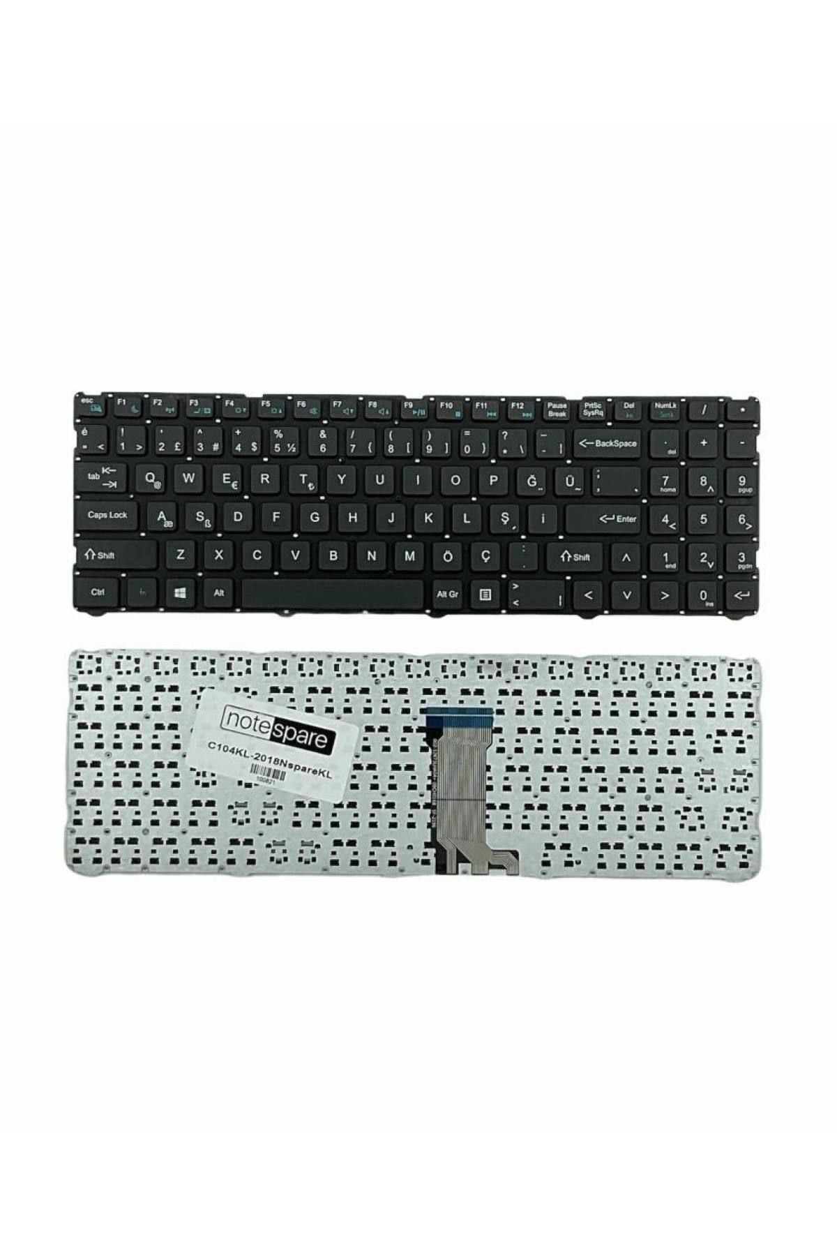 Casper ile Uyumlu Nirvana C650.8550-8150P-S-F, C650.8550-8150X-B-F Notebook Klavye Siyah TR