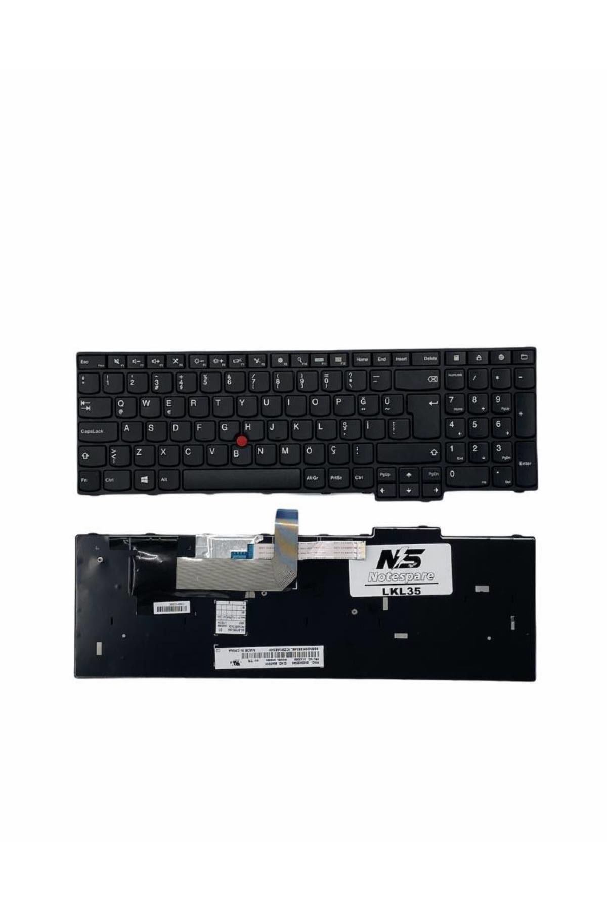 Lenovo ile Uyumlu ThinkPad 20F2S0U00, 20H50078TX, 20H500B1TX Notebook Klavye Siyah TR