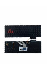 Hp ile Uyumlu Omen 15-ce004nt (2BU11EA), 15-ce005nt (2BU12EA) Notebook Klavye Işıklı Siyah TR