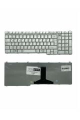 Toshiba ile Uyumlu Tecra A11-11C, A11-11N, A11-11Q, A11-129 Notebook Klavye Gümüş Gri TR