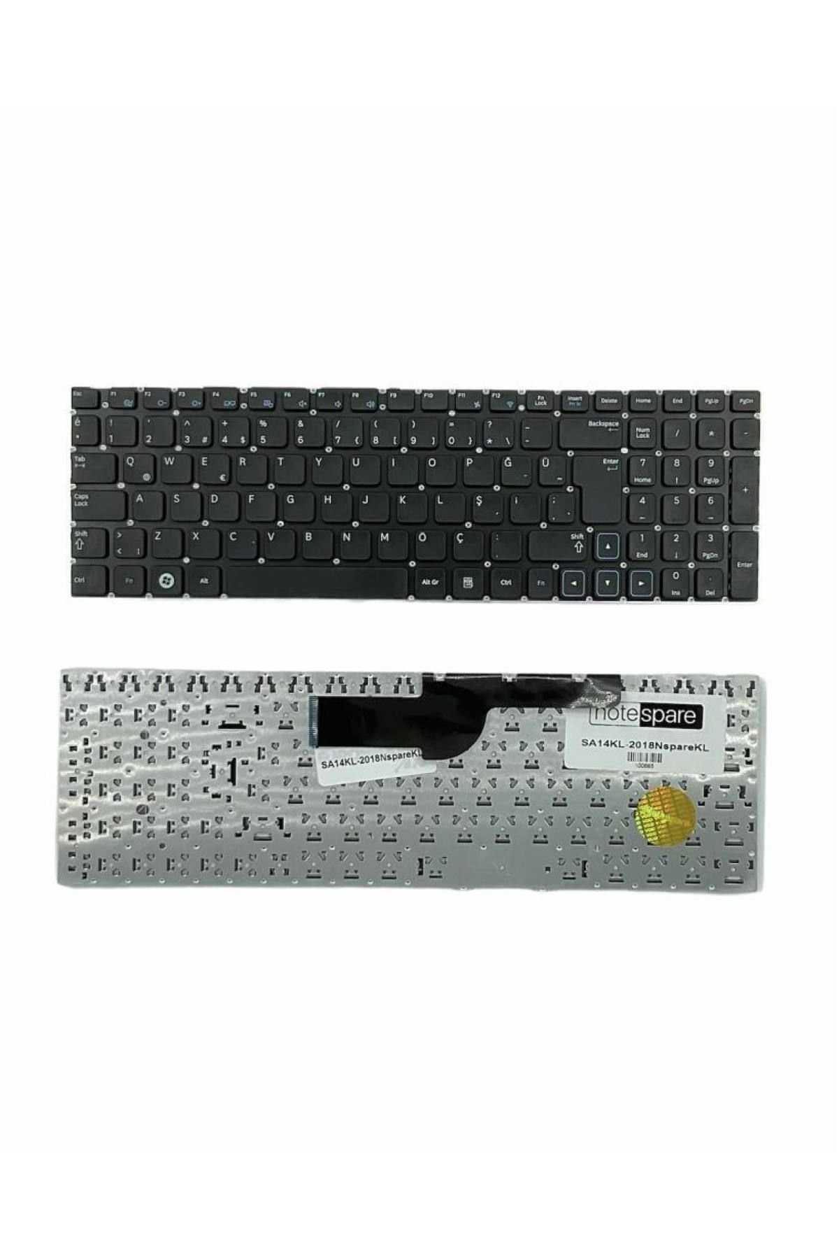 Samsung ile Uyumlu NP355V5C-S07TR, NP355V5C-S0ATR, NP355V5C-S0BTR Notebook Klavye Siyah TR