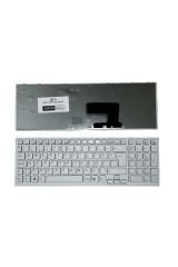 Sony ile Uyumlu V116646A, V116646E, V116646EK1 Notebook Klavye Beyaz TR Çerçeveli