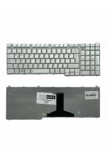 Toshiba ile Uyumlu Satellite A500-1E5, A500-1EE, A500-1F2, A500-1F3 Notebook Klavye Gümüş Gri TR