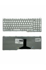 Toshiba ile Uyumlu Satellite A500-1F4, A500-1F5, A500-1FQ, A500-1FT Notebook Klavye Gümüş Gri TR