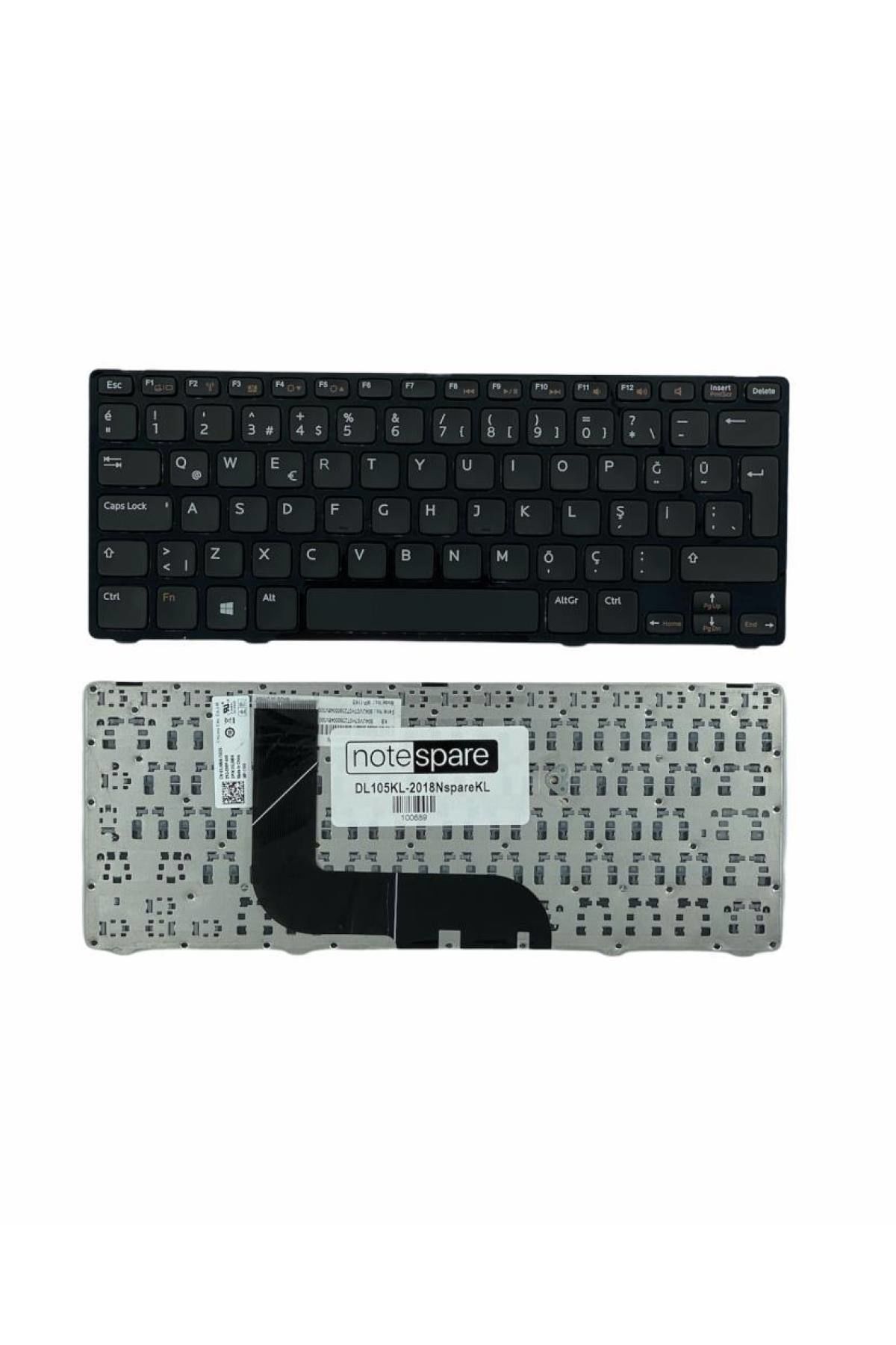 Dell ile Uyumlu Vostro V3360 Notebook Klavye Siyah TR