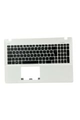 Asus ile Uyumlu X550ZA, X550ZE, X552, X552C, X552CL, X552E, X552EA Üst Kasa Klavye Beyaz TR
