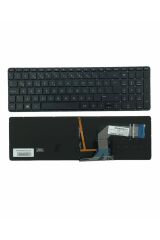 Hp ile Uyumlu Pavilion 15-P030St (J2S69Ea), 15-P030St (J2S69Ea)  Notebook Klavye Işıklı Siyah TR