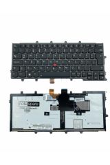 Lenovo ile Uyumlu ThinkPad X270 20HNS03T00, X270 20HNS0AF00 Notebook Klavye Işıklı Siyah TR