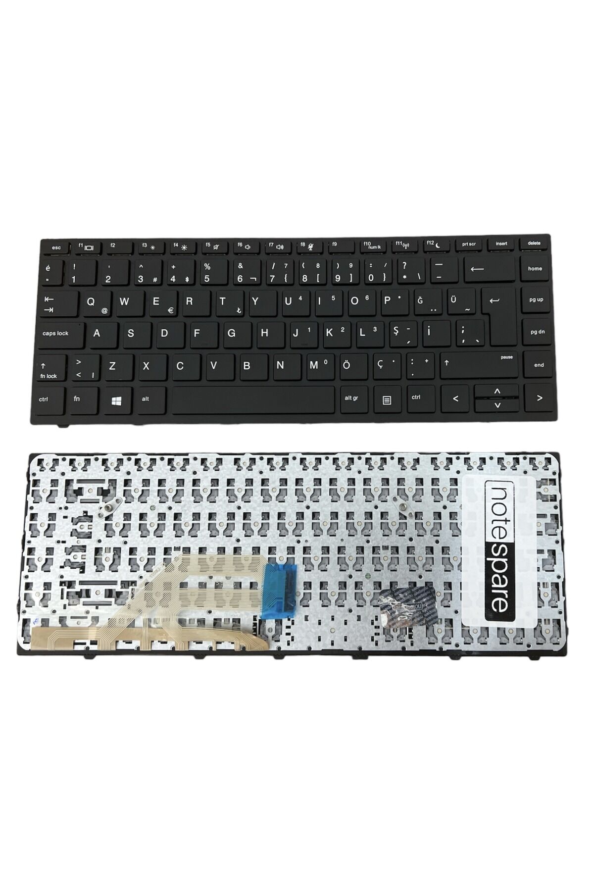 Hp ile Uyumlu ProBook 430 G5 (2SX95EA), 430 G5 (2SX96EA) Notebook Klavye Siyah TR Çerçeveli