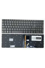 Lenovo ile Uyumlu Ideapad 330-15IGM 81D100GPTX Klavye Işıklı Füme TR Power Tuşsuz Versiyon