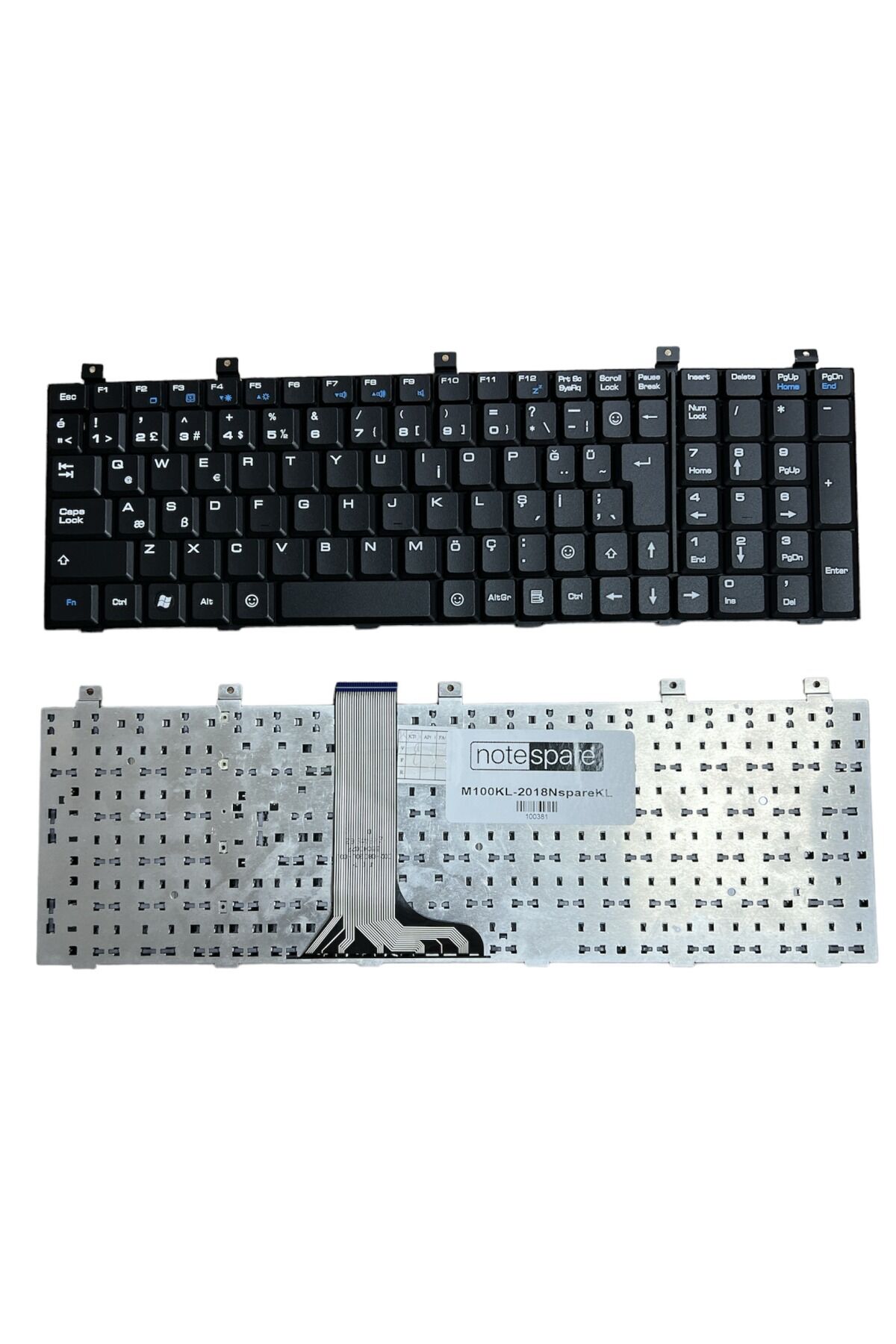 Msi ile Uyumlu MS-16D2, MS-16D3, MS-1721, MS-1722, MS-1731, MS-1761 Notebook Klavye Siyah TR
