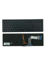 Hp ile Uyumlu Pavilion 15-P220Nt (N0S60Ea), 15-P220Nt (N0S60Ea)  Notebook Klavye Işıklı Siyah TR