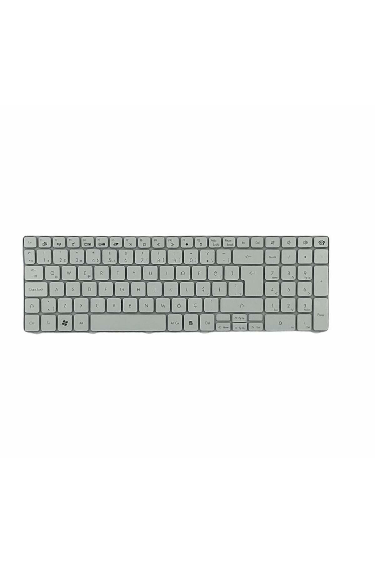 Acer ile Uyumlu 9Z.N1H82.C0T, 9Z.N1H82.C0U, 9Z.N1H82.C1A Notebook Klavye Beyaz TR