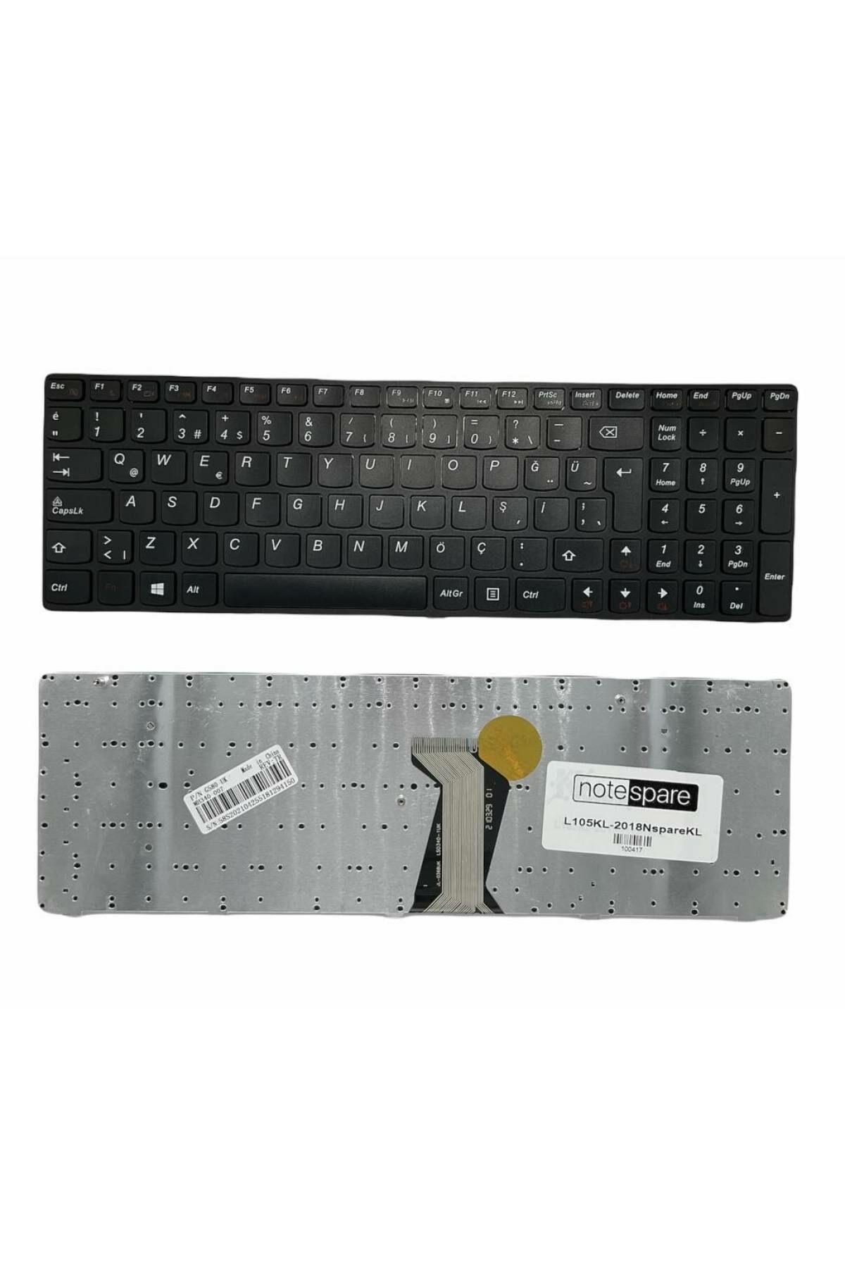 Lenovo ile Uyumlu IdeaPad N580, V580, V585, Z580, Z580A, Z585, Z585A Notebook Klavye Siyah TR