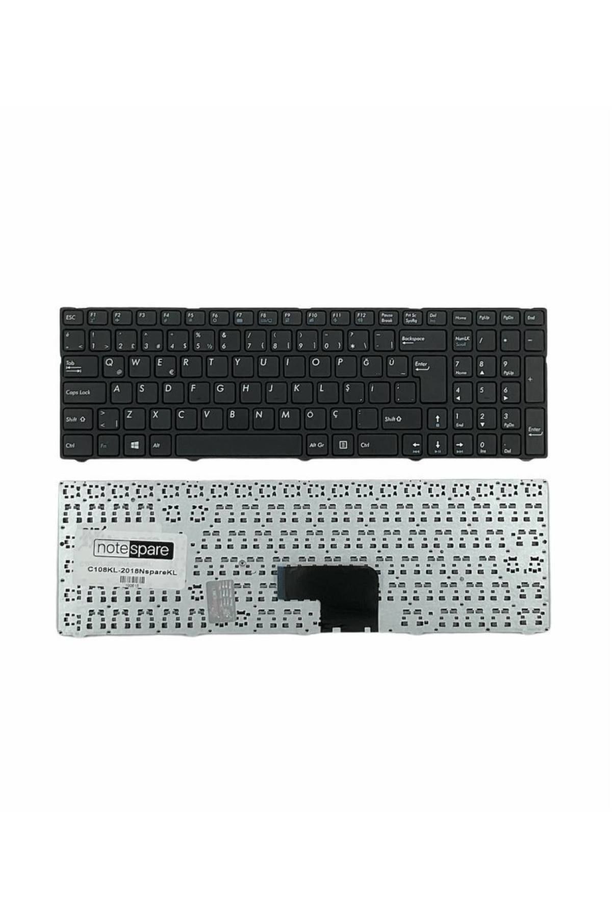Casper ile Uyumlu CRY.4712-BH45A-S, CRY.4712-BT45A-S, CRY.4712-BTC45A-S Notebook Klavye Siyah TR