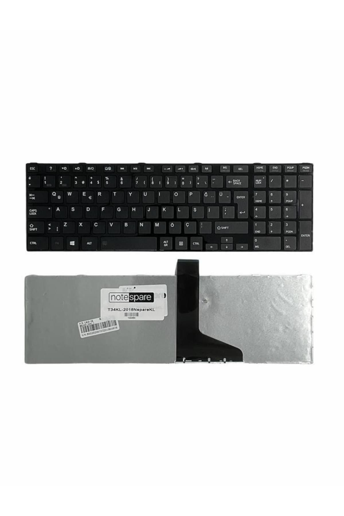 Toshiba ile Uyumlu Satellite L855-14R, L855-14U, L855-1KC Klavye Çerçeveli Siyah TR