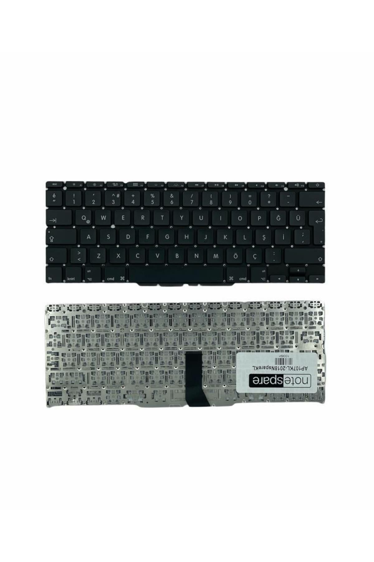 MacBook ile Uyumlu AIR MC505LL/A Laptop Klavye Siyah TR