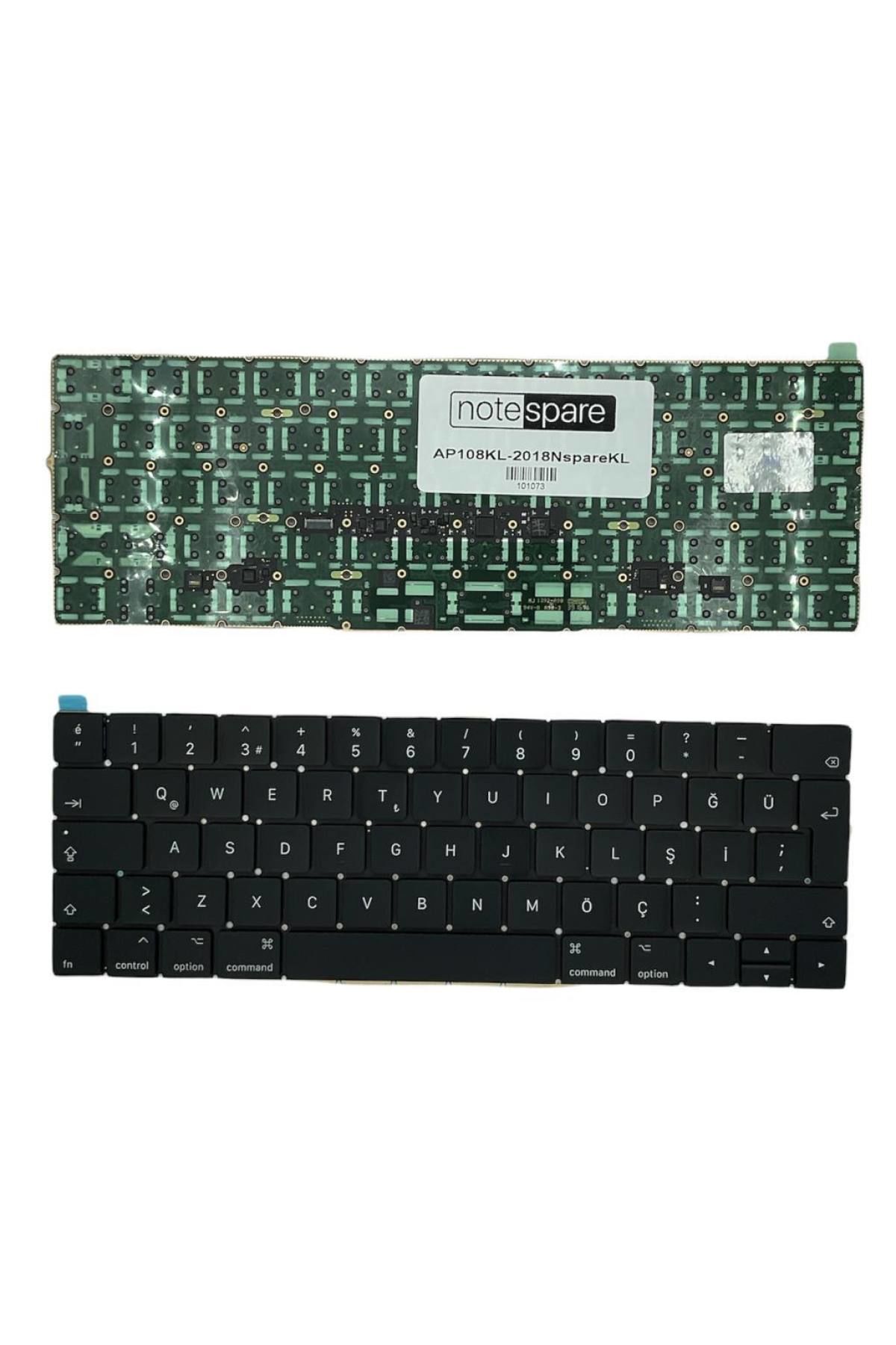 MacBook ile Uyumlu Pro 13,3'' A1706 2017 Laptop Klavye Siyah TR