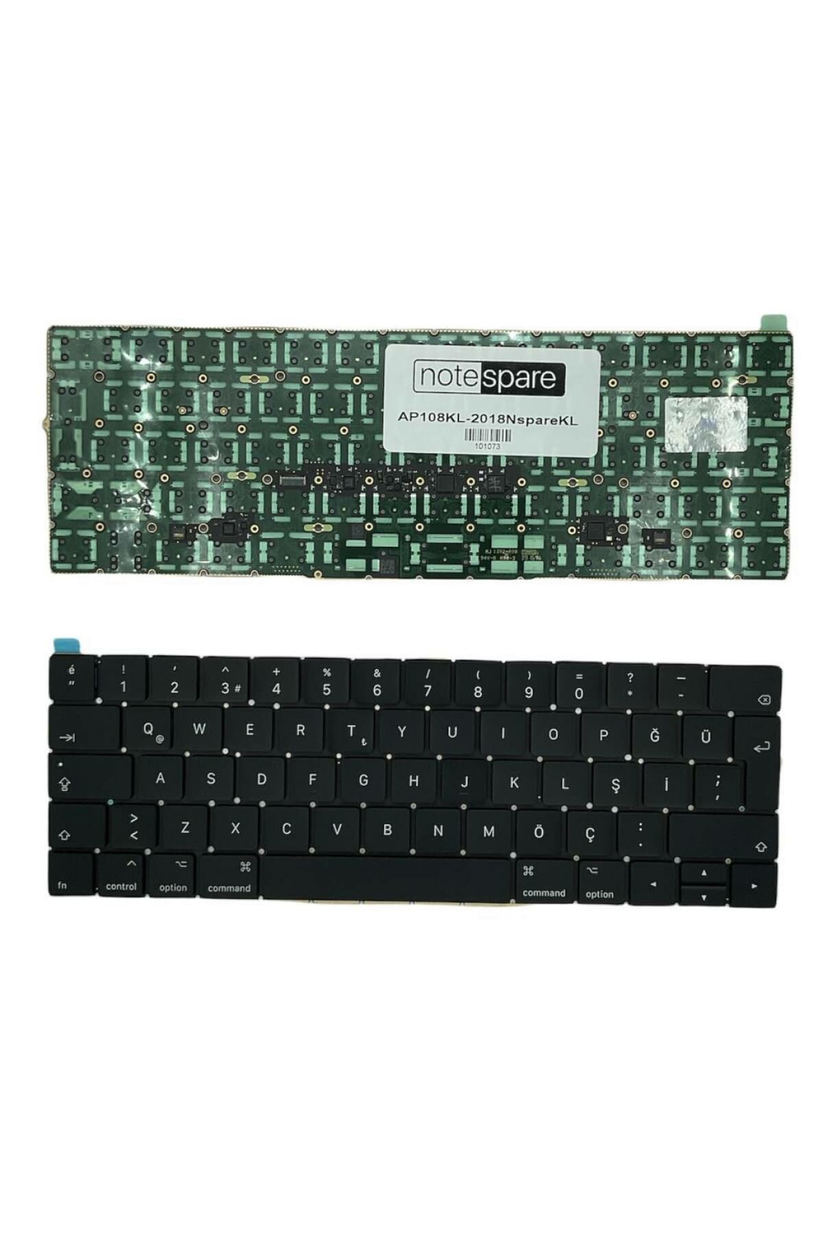 MacBook ile Uyumlu TouchBar A1706 2016 Laptop Klavye Siyah TR