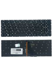 Acer ile Uyumlu Aspire E5-573G NX.G87EY.002, E5-573G NX.G87EY.004 Işıklı Klavye Siyah TR