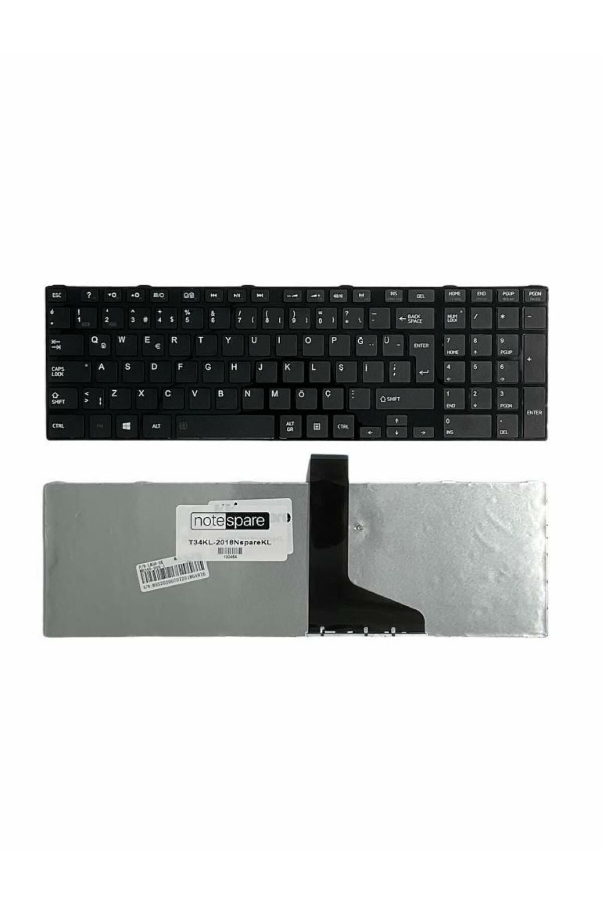 Toshiba ile Uyumlu Satellite L875D-S7230, L875D-S7232, L875D-S7332 Klavye Çerçeveli Siyah TR
