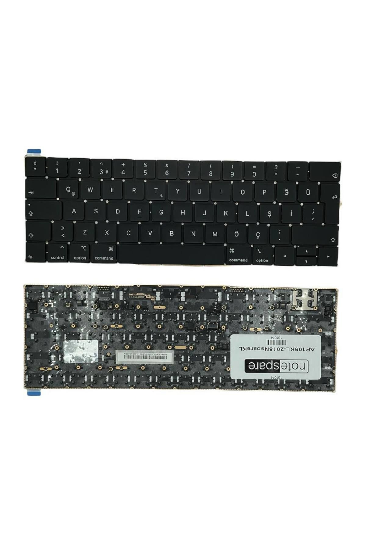 MacBook ile Uyumlu Pro 15'' A1990 (EMC 3215) MR942LL/A Klavye Siyah TR