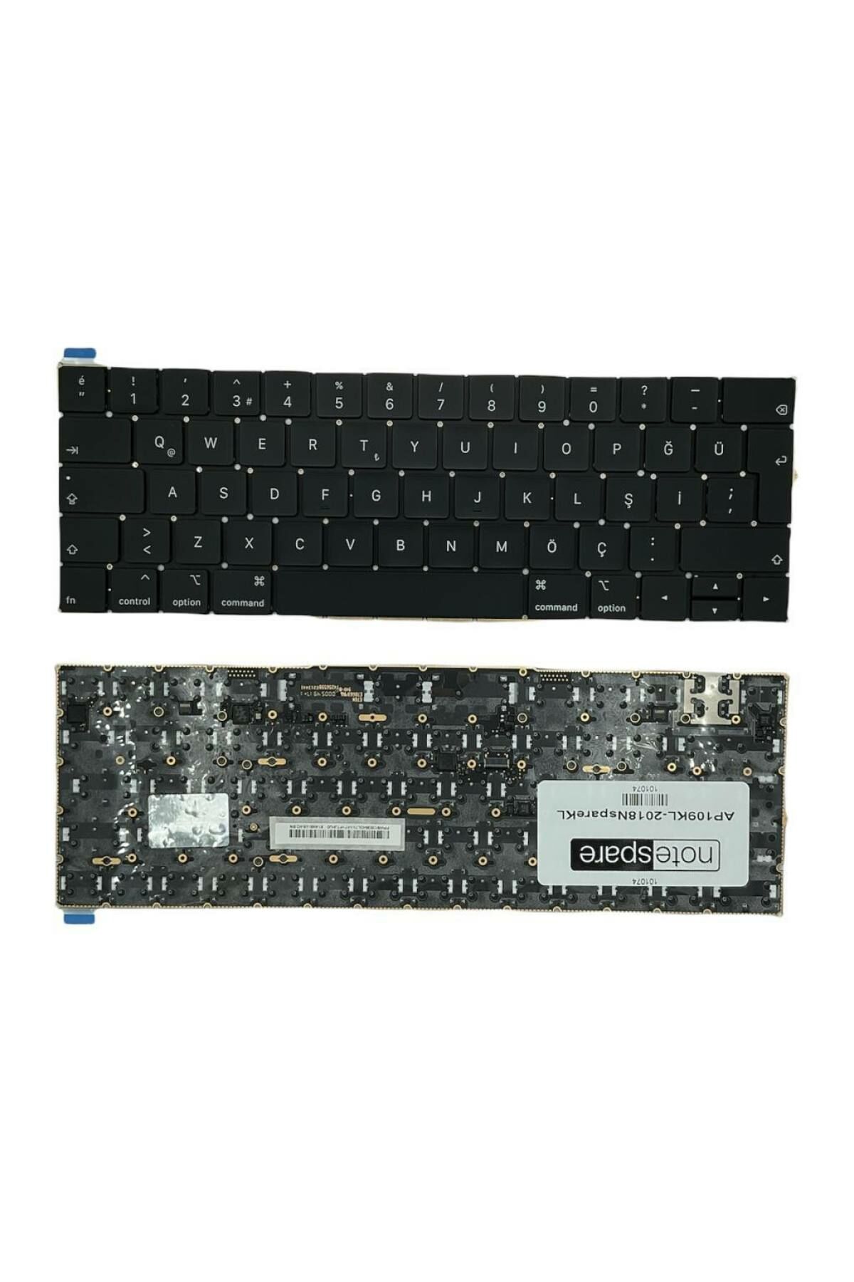 MacBook ile Uyumlu Pro Touch Bar A1990 (Mid 2018) Klavye Siyah TR