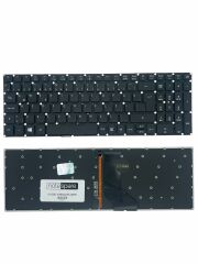 Acer ile Uyumlu Aspire E5-573G NX.MW2EY.001, E5-573G NX-MVMEY-025 Işıklı Klavye Siyah TR