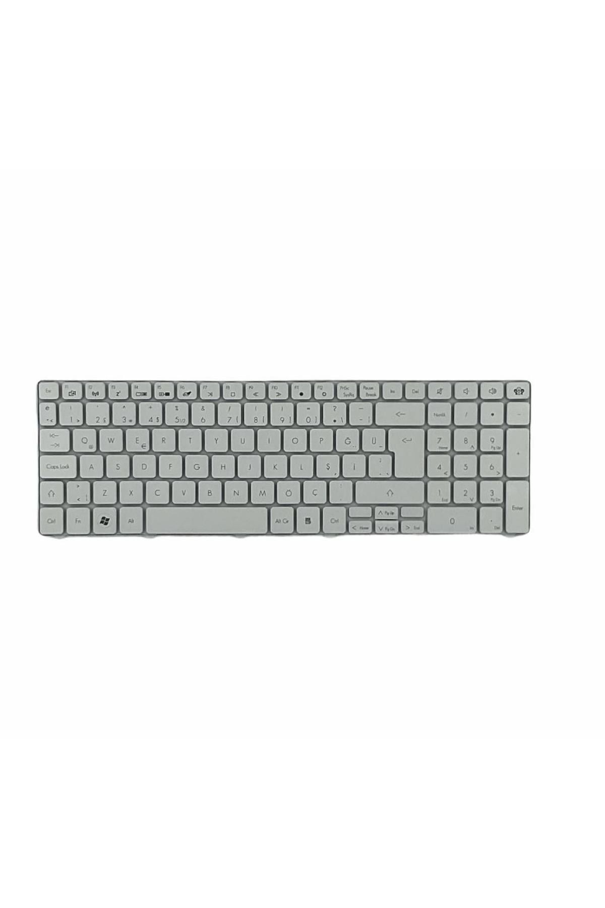 Acer ile Uyumlu PK130C83000, PK130C91119, PK130C91122 Notebook Klavye Beyaz TR