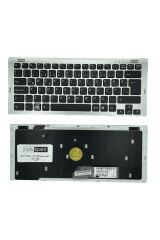 Sony ile Uyumlu Vaio VGN-SR140N, VGN-SR140NS, VGN-SR150A Notebook Klavye Gümüş Gri TR