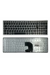 Lenovo ile Uyumlu IdeaPad P500 Type 6279 Notebook Klavye Siyah Gri Çerçeveli TR