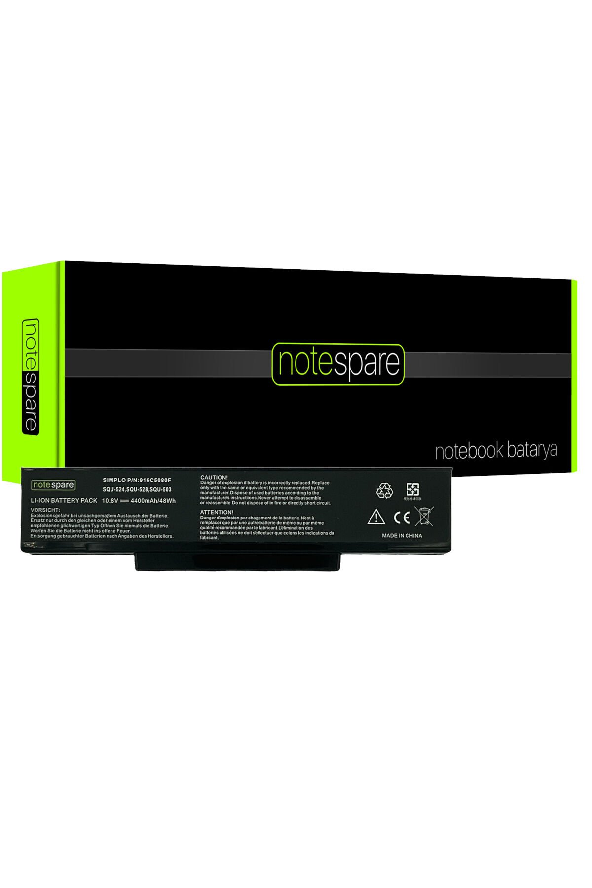 Casper ile Uyumlu M660NBAT-6, M740BAT-6 Notebook Batarya Pil