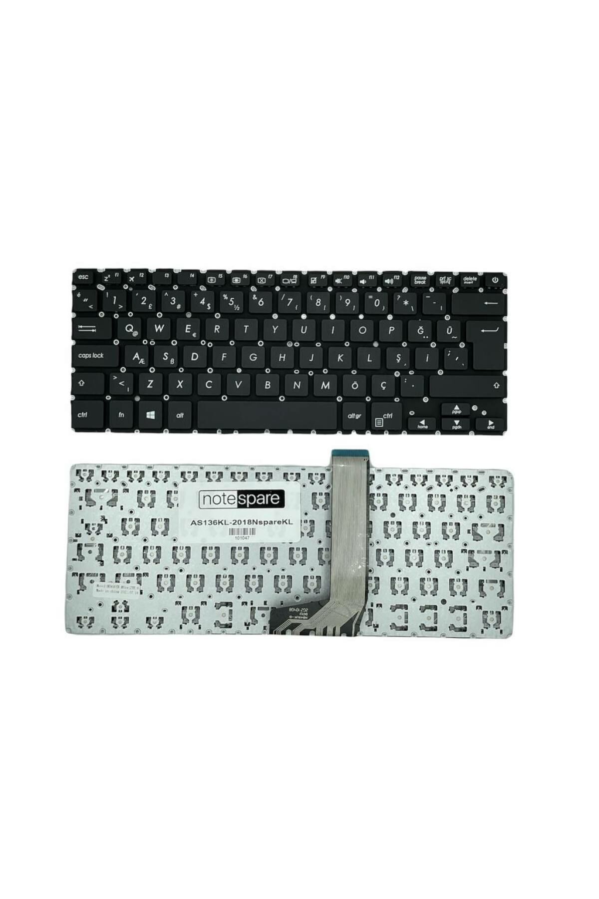 Asus ile Uyumlu 0KNB0-F100TU00, AEXKDA00110, ASM17A76TQ-920 Notebook Klavye Siyah TR