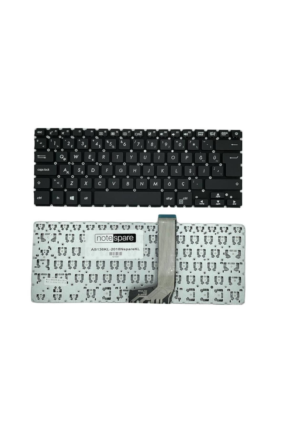 Asus ile Uyumlu VivoBook 90NB0FA3-R30240, 90NB0FA7-R30230 Notebook Klavye Siyah TR