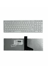 Toshiba ile Uyumlu Satellite C850-19Z, C850-1C0, C850-1C1 Klavye Çerçeveli Beyaz TR