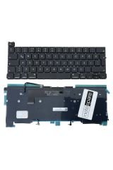 MacBook ile Uyumlu Pro 13'' M1 A2338 (EMC 3578) Klavye Işıklı Siyah Büyük Enter Versiyon TR
