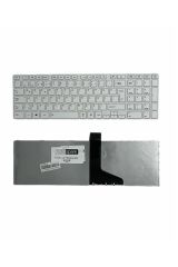 Toshiba ile Uyumlu Satellite C850D-107, C850D-108, C850D-109 Klavye Çerçeveli Beyaz TR