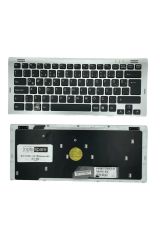 Sony ile Uyumlu Vaio VGN-SR290Y, VGN-SR380YH, VGN-SR390 Notebook Klavye Gümüş Gri TR