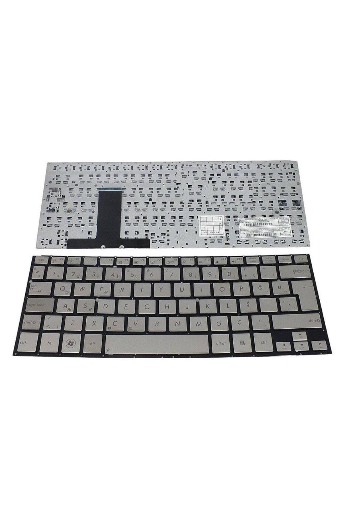 Asus ile Uyumlu 0K05-000C000, 0K200-00030300, 0KN0-LY2CZ12 Notebook Klavye Gümüş Gri TR