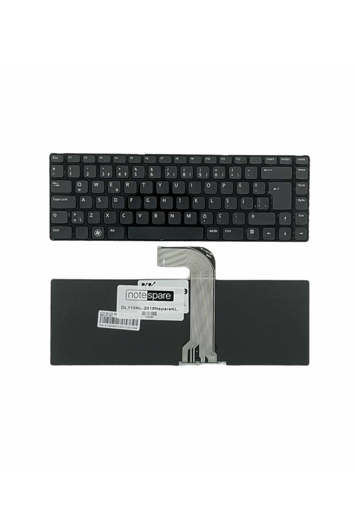 Dell ile Uyumlu Inspiron 15R-5520 P33G Notebook Klavye Siyah TR