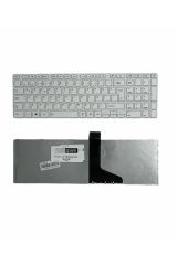 Toshiba ile Uyumlu Satellite C855-16M, C855-177, C855-17C Klavye Çerçeveli Beyaz TR