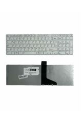 Toshiba ile Uyumlu Satellite C855-1R, C855-1RL, C855-1RM Klavye Çerçeveli Beyaz TR