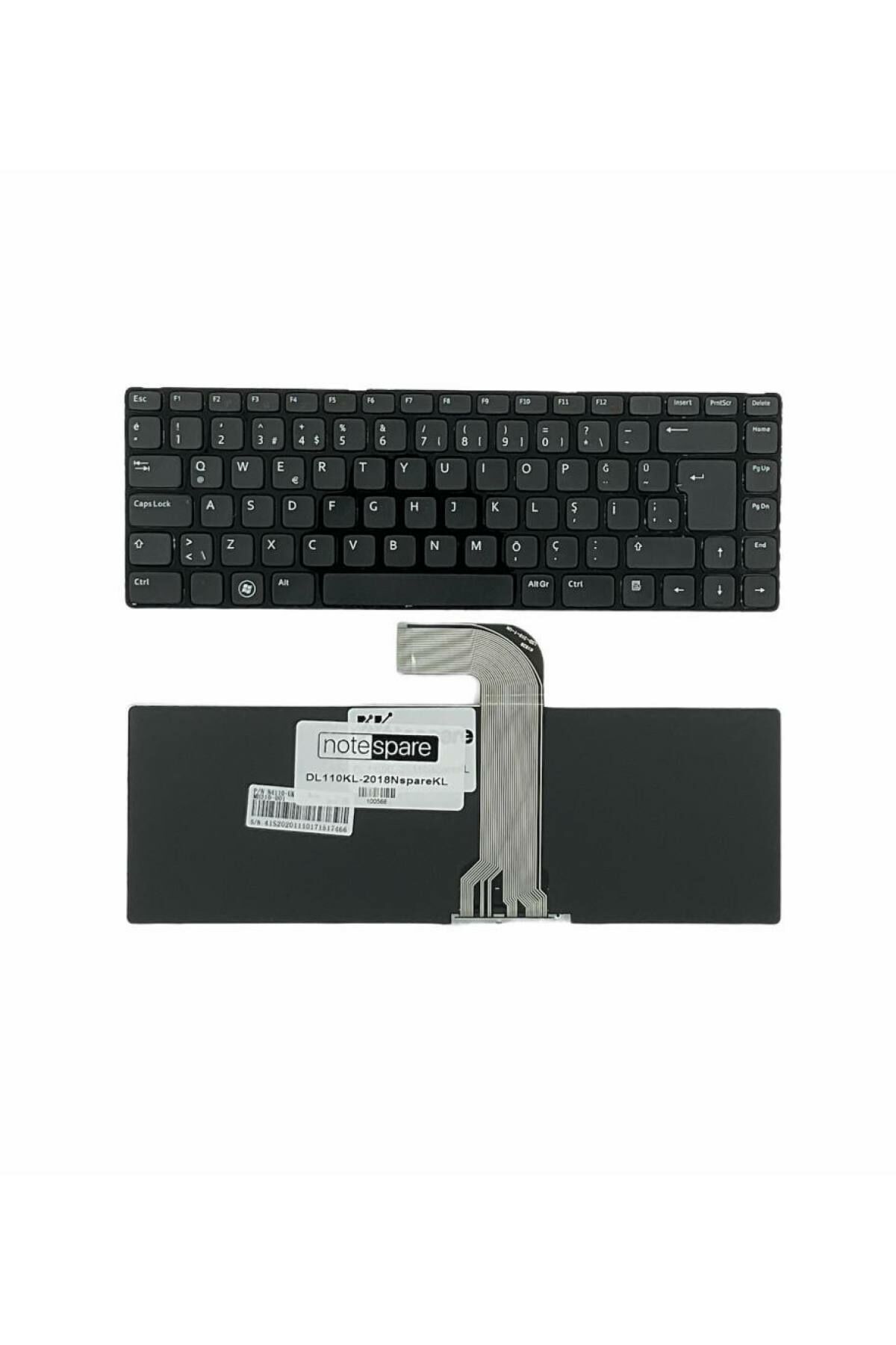 Dell ile Uyumlu MP-10K63U4-442, MP-10K63US-442, MP-10K63US-698 Notebook Klavye Siyah TR
