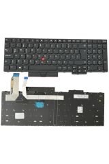 Lenovo ile Uyumlu ThinkPad 20KS006MTX, 20KS006NTX, 20KS0079TX Notebook Klavye Siyah TR Çerçeveli