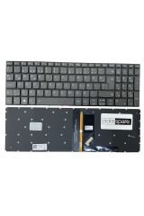 Lenovo ile Uyumlu Ideapad L340-15IWL 81LG00LRTX Klavye Işıklı Füme TR Power Tuşsuz Versiyon